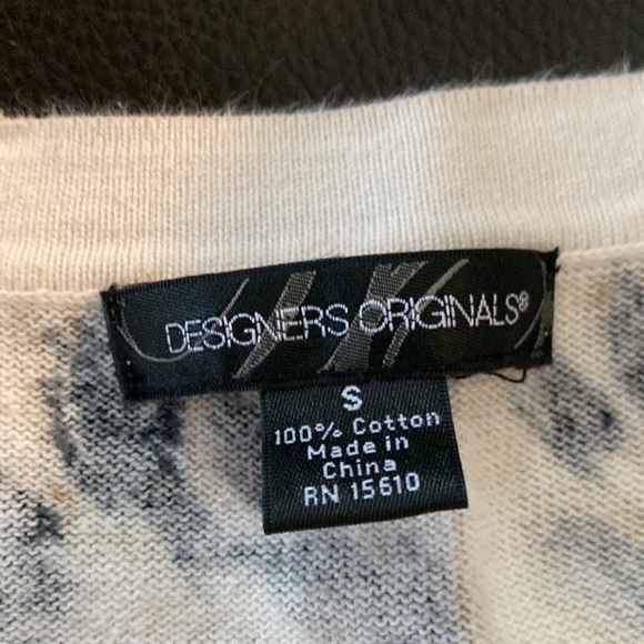 Cotton cardigan, animal print with buttons, S - Picture 7 of 8